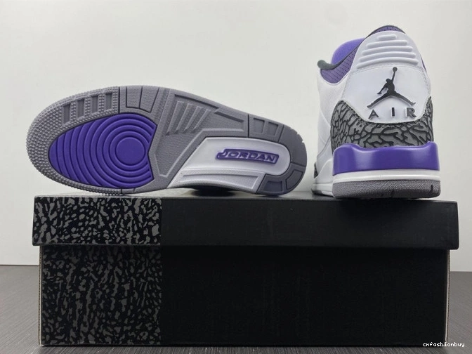 CT8532-105 'Dark Retro Jordan 3 Air Iris' 1122